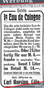 Werbung aus dem Jahr 1914