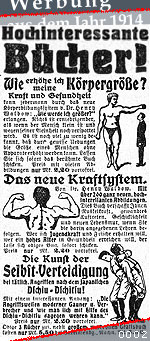 Werbung aus dem Jahr 1914