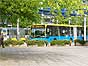 Bilder aus Chemnitz - Der Omnibusbahnhof an der Strae der Nationen Ecke Georgstrae. [Fotograf: Reinhard Hll]
