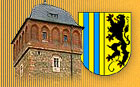 Roter Turm und das Chemnitzer Wappen